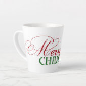 Fröhlicher Weihnachtstext Milchtasse (Linke Ecke)