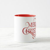 Fröhlicher Weihnachtstext Tasse (Zentrum)