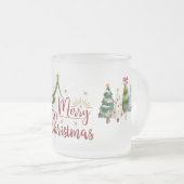 Fröhlicher Weihnachtswald Mattglastasse (VorderseiteRechts)