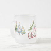 Fröhlicher Weihnachtswald Mattglastasse (Vorderseite Links)