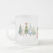 Fröhlicher Weihnachtswald Mattglastasse (Links)