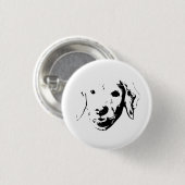 Fröhlicher Welpe-Abzeichen Button (Vorne & Hinten)