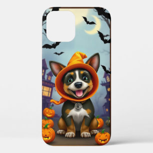 🐶🎃 Fröhlicher Welpe in Halloween-Kapuzenpullover Case-Mate iPhone Hülle