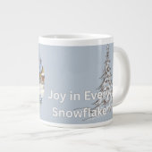 Fröhlicher Winter-Wunderland-Becher Jumbo-Tasse (Vorderseite Rechts)