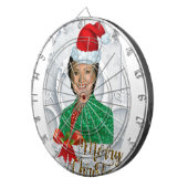 fröhlicher xmas Hillary clinton Dartscheibe (Vorderseite rechts)