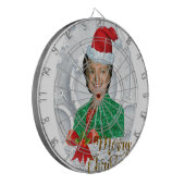 fröhlicher xmas Hillary clinton Dartscheibe (Vorderseite Links)