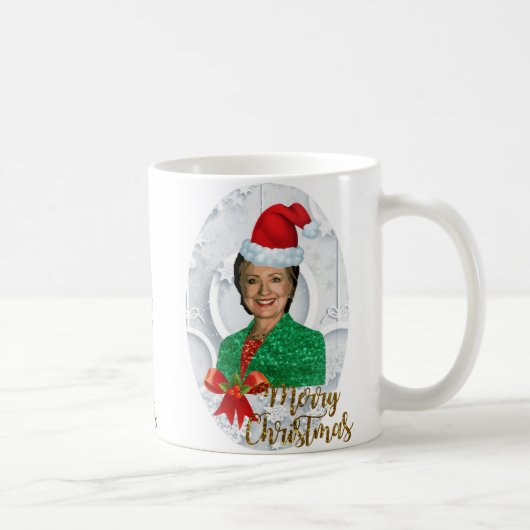fröhlicher xmas Hillary clinton Kaffeetasse (Rechts)