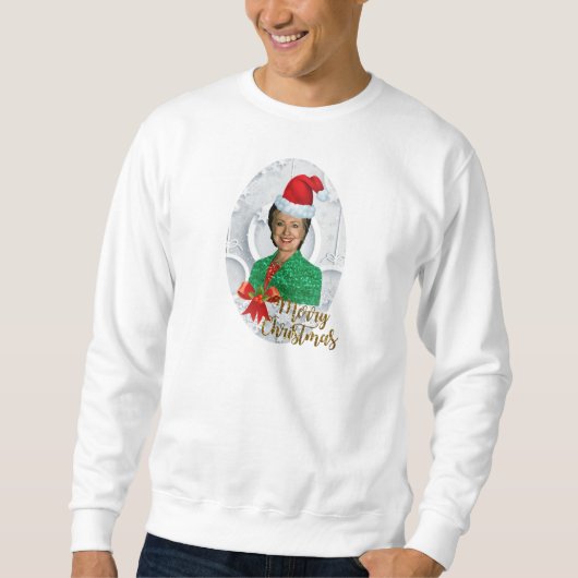 fröhlicher xmas Hillary clinton Sweatshirt (Vorderseite)