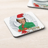 fröhlicher xmas Hillary clinton Untersetzer (Linke Seite)