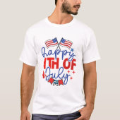 Fröhliches 4. Juli T-Shirt (Vorderseite)