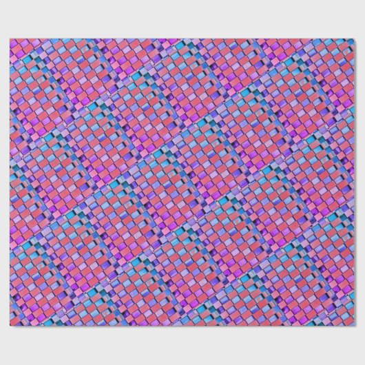 Fröhliches Abstraktes Wrapping Paper Geschenkpapier (Flach)