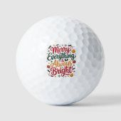 Fröhliches Alles & Immer Hell Golfball (Vorderseite)