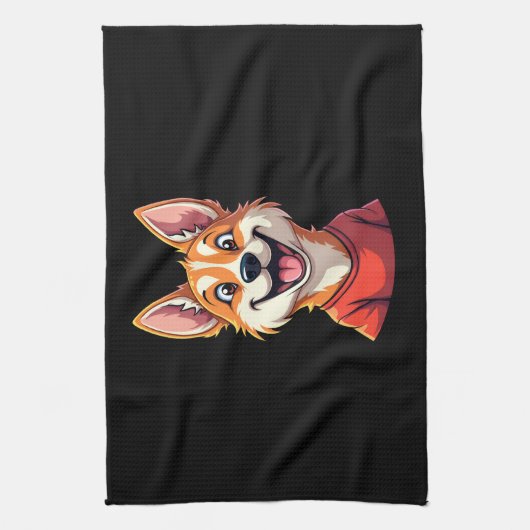 Fröhliches australisches Rinderhund Tank Top Geschirrtuch (Vertikal)