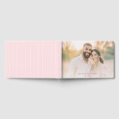 Fröhliches Beiges Romantisches Foto Gästebuch (Voll)