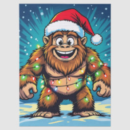 Fröhliches Bigfoot Sasquatch Weihnachten Seidenpapier
