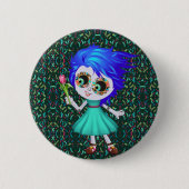 Fröhliches Blossom Button (Vorderseite)