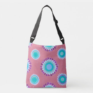Fröhliches Blütenmuster – Bunte Blumen-Tasche Tragetaschen Mit Langen Trägern