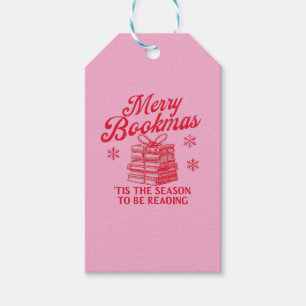 Fröhliches Bookmas, es ist die Zeit zum Lesen Geschenkanhänger