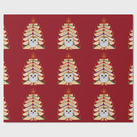 Fröhliches Bookmas Geschenkpapier (Flach)