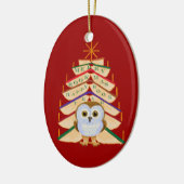 Fröhliches Bookmas Keramikornament (Links)