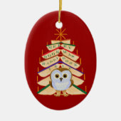 Fröhliches Bookmas Keramikornament (Vorne)