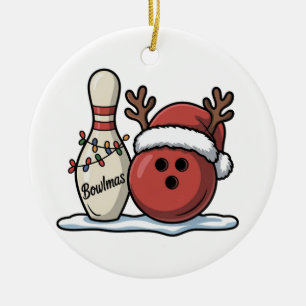 Fröhliches Bowlmas Bowl mit Santa Hut Bowl Sport L Keramik Ornament