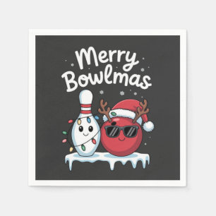 Fröhliches Bowlmas Bowl mit Santa Hut Bowl Sport L Serviette