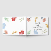 fröhliches, buntes Blumenzelt Gästebuch (Voll)