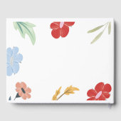 fröhliches, buntes Blumenzelt Gästebuch (Rückseite)