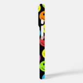 Fröhliches buntes Gesichter-Muster Case-Mate iPhone Hülle (Rückseite / Links)