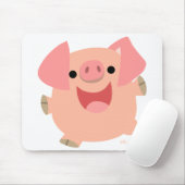 Fröhliches Cartoon-Schwein mousepad (Mit Mouse)