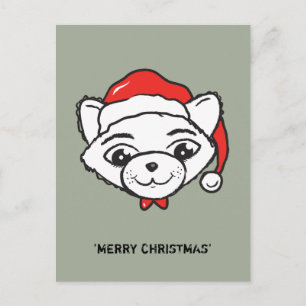 Fröhliches CATmas jeder - frohe Weihnacht-Katze Feiertagspostkarte