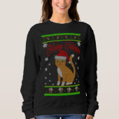 Fröhliches Catmas Sweatshirt (Vorderseite)