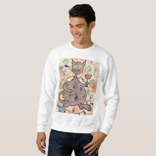 Fröhliches Catmas Sweatshirt (Vorne ganz)