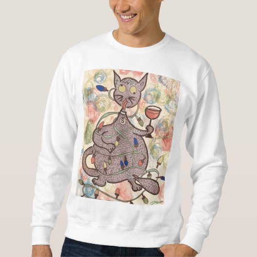 Fröhliches Catmas Sweatshirt (Vorderseite)