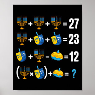 Fröhliches Chanukka 67 Meme Mathelehrer Menora Dre Poster