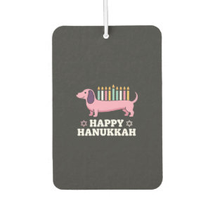 Fröhliches Chanukka Dachshund Hund Autolufterfrischer