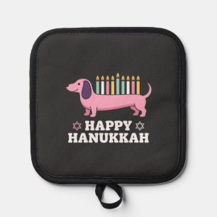 Fröhliches Chanukka Dachshund Hund Topflappen
