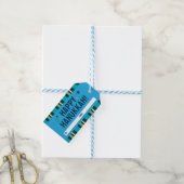 Fröhliches Chanukka-Geschenk-Anhänger Geschenkanhänger (Mit Garn)