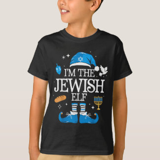 Fröhliches Chanukka-Juden-Elfen-Familiengruppen-We T-Shirt