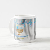 Fröhliches Chanukka Kaffeetasse (Vorderseite Links)
