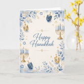 Fröhliches Chanukka Karte (Gelbe Blume)