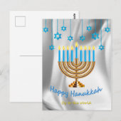 Fröhliches Chanukka Postkarte (Vorne/Hinten)