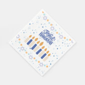 Fröhliches Chanukka Serviette (Ecke)