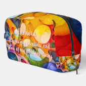 Fröhliches Chaos - Fraktal Essentials Toilette Waschbeutel (Rechte Ecke)