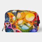 Fröhliches Chaos - Fraktal Essentials Toilette Waschbeutel (Rückseite)