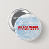 fröhliches chrismukkah button (Vorne & Hinten)