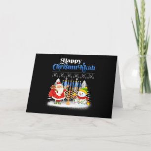Fröhliches Chrismukkah Jüdisches Weihnachten Chanu Karte