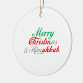 Fröhliches Chrismukkah Keramik Ornament (Links)