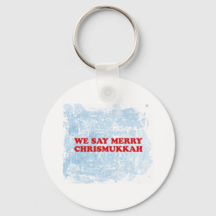 fröhliches chrismukkah schlüsselanhänger